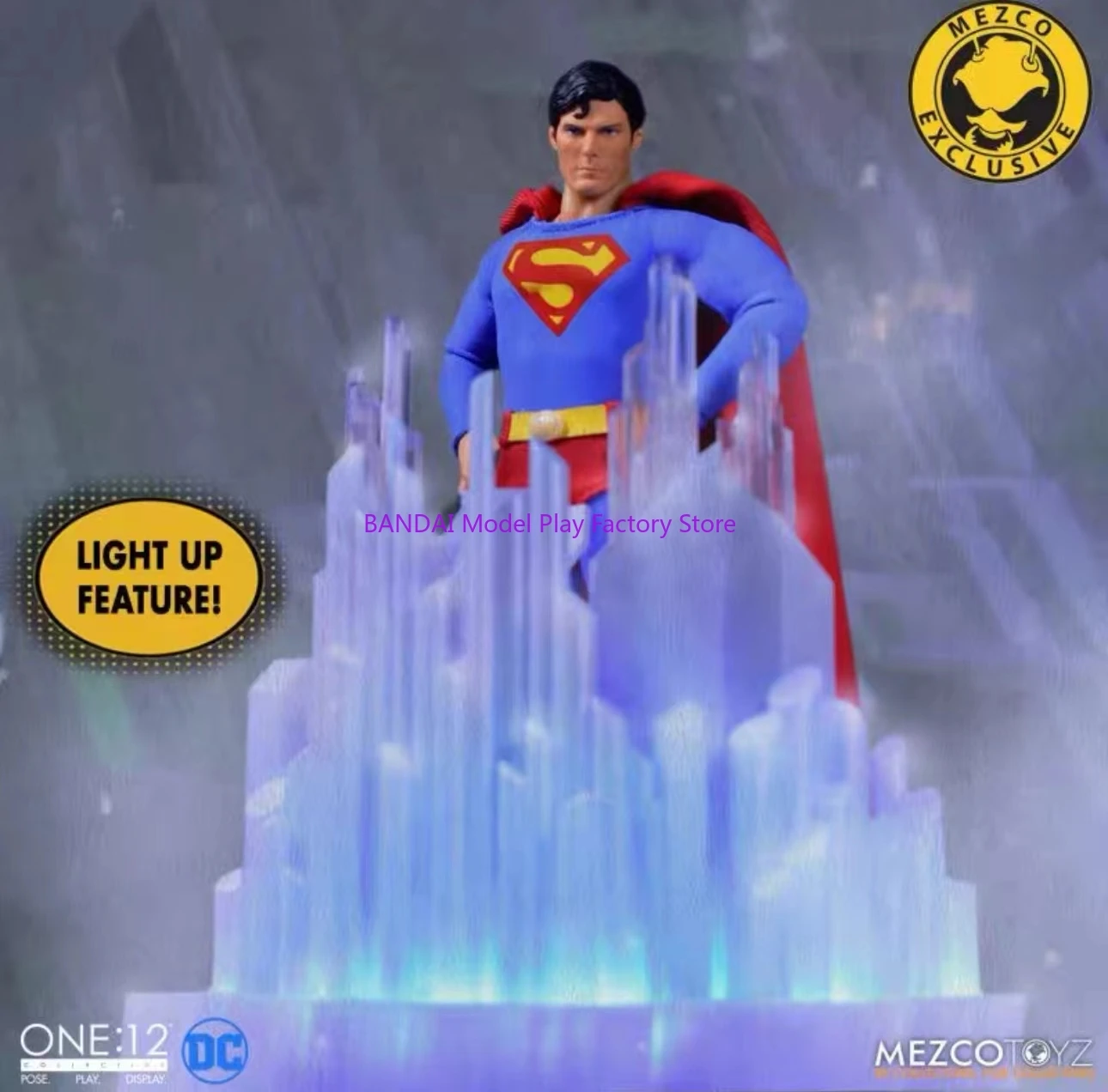 โมเดลฟิกเกอร์ซูเปอร์แมน คลาร์ก เคนท์ ปี 1978 จาก Mezco ONE:12 ของแท้ ของสะสม ของเล่น ของขวัญสำหรับเด็ก