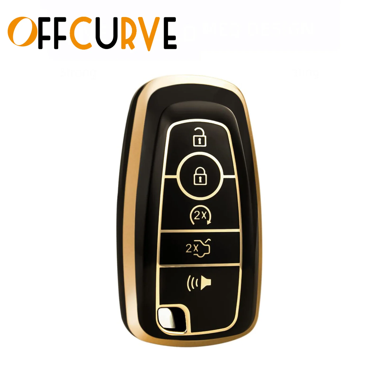 5 Buttons TPU Car Remote Key Case Cover For Ford Mustang Fusion Raptor F250 F350 F450 F550 Escape Edge Explorer Expedition