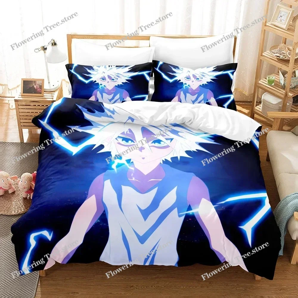 

New Hunter X Hunter Killua Bedding Set Single Twin Full Queen King Size Bed Linens Aldult Kids Home Decor Duvet Cover Gift029