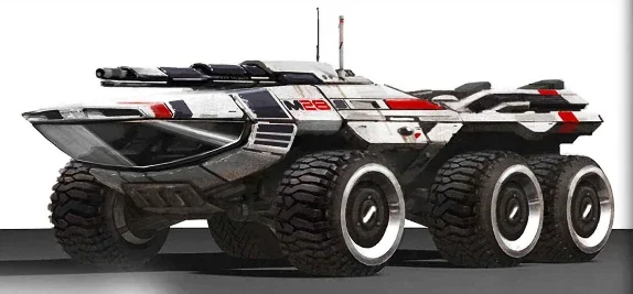Mass effect M35 MAKO Chariot 3D Paper Model DIY