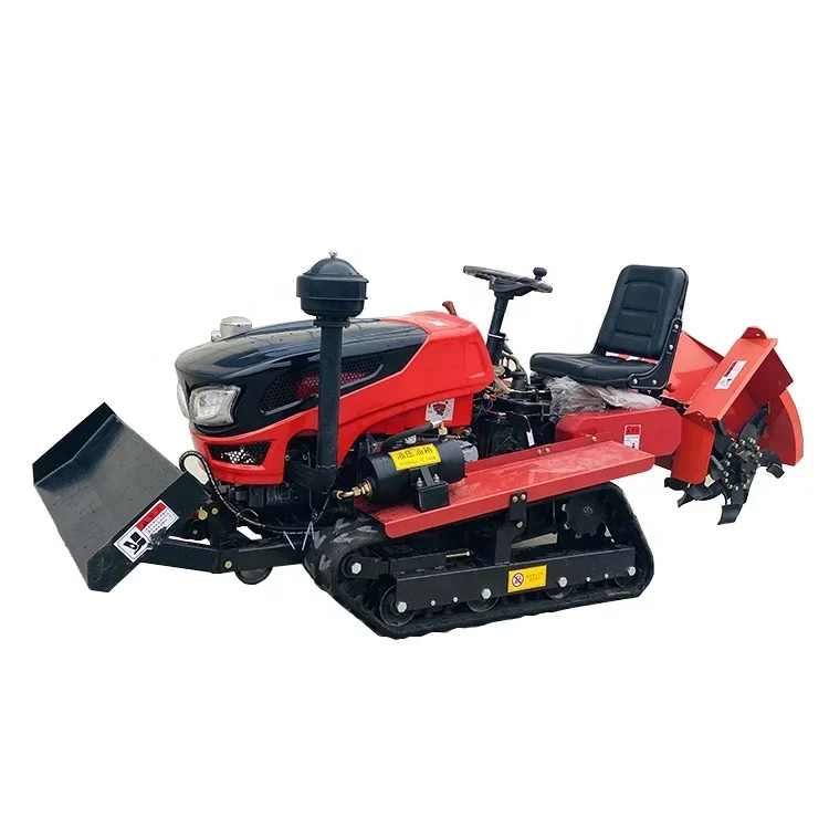 25Hp diesel micro agricultural tracked rotary tiller, tracked field excavator tractor, agricultural machinery and equipment