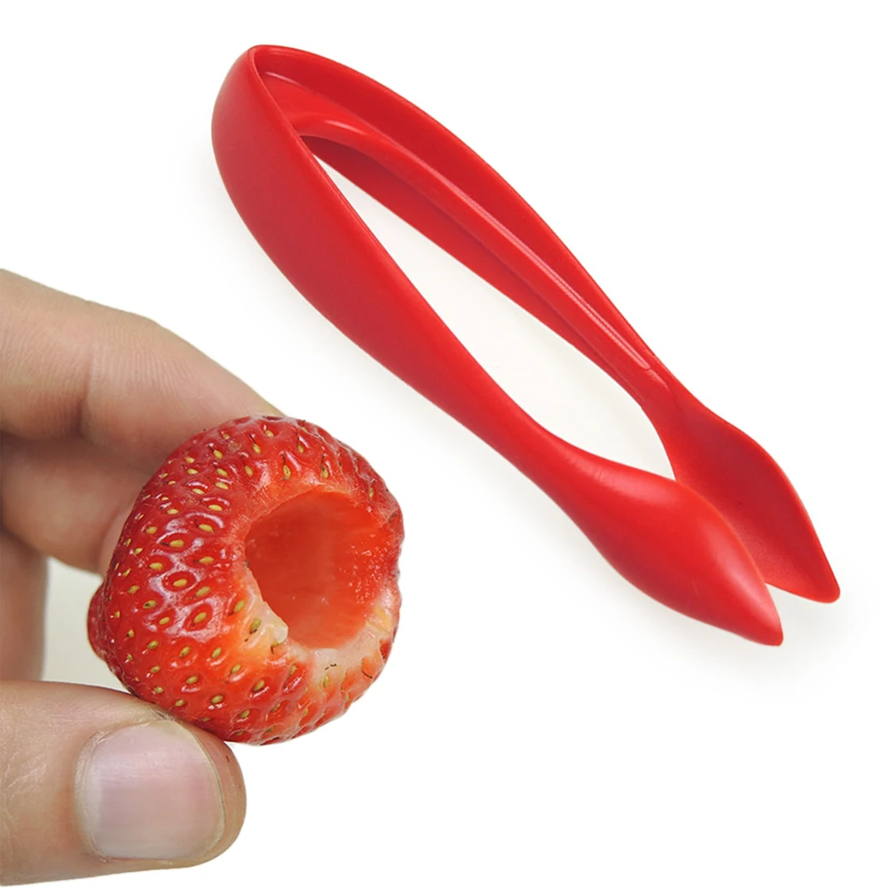 

2 pcs Strawberry Separator Fruit Stems Stem Separator Remover Corer Kitchen Tool ABS Plastic Easy to Use Ideal for Home