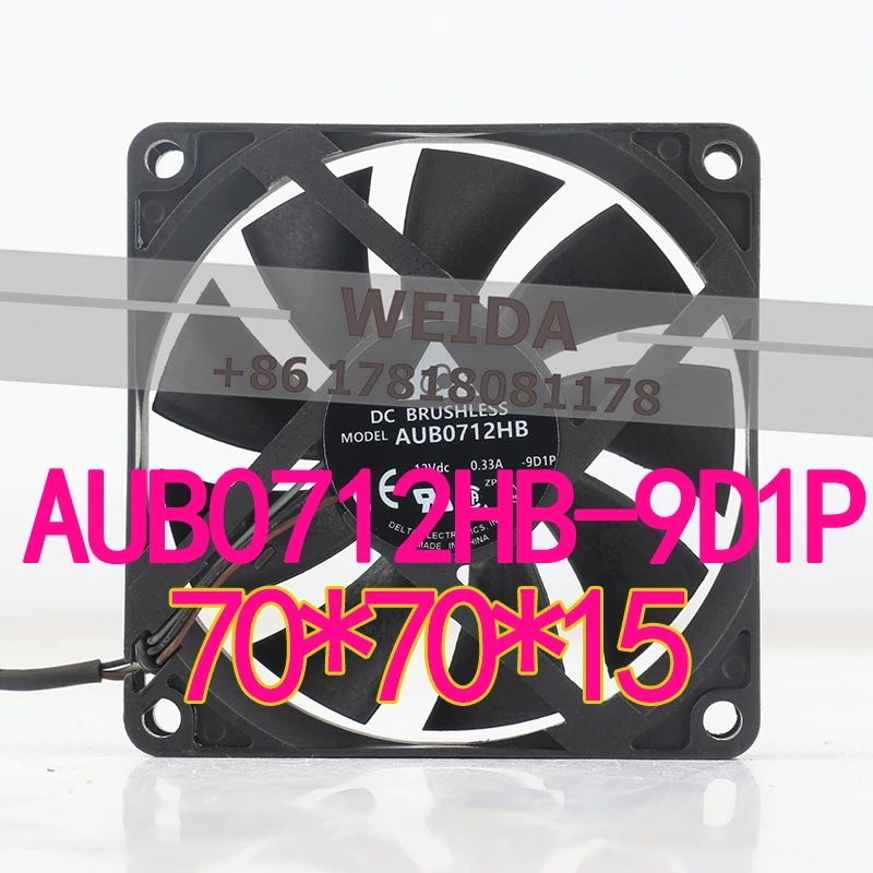 

Original New Delta 7CM 0.33A 12V AC EC 7015 three-wire projector chassis inverter AUB0712HB cooling fan