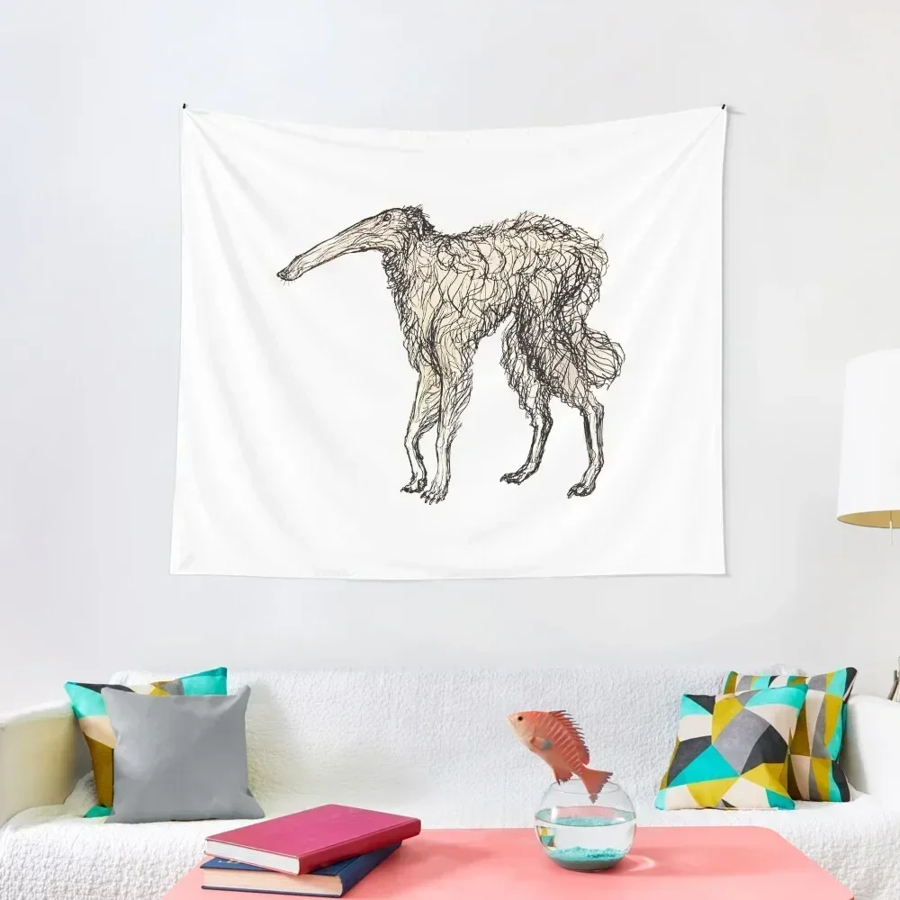 Borzoi of Regular Length Tapestry Aesthetic Home Decor Room Aesthetic Decoration For Bedroom House Decorations Tapestry