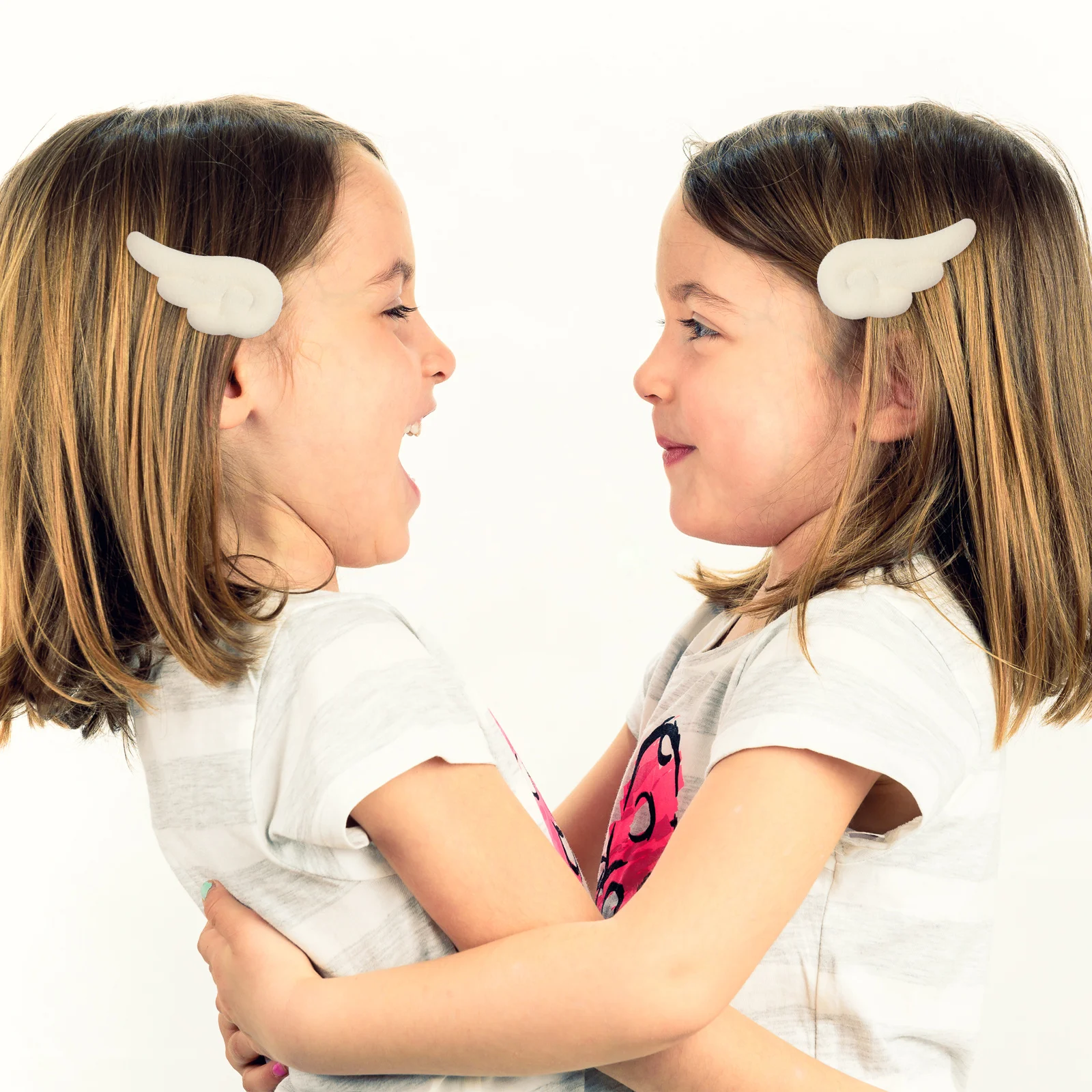 

1 пара заколок для волос с крыльями ангела, тканевые аксессуары для волос для вечеринки, Рождества, дня рождения, костюм, головной убор ручной работы, декор