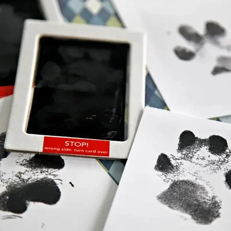 Cat Dog Paw Print Ink Kit Pad Safe Non-toxic Easy DIY Clean Touch Inkless Pet Souvenir