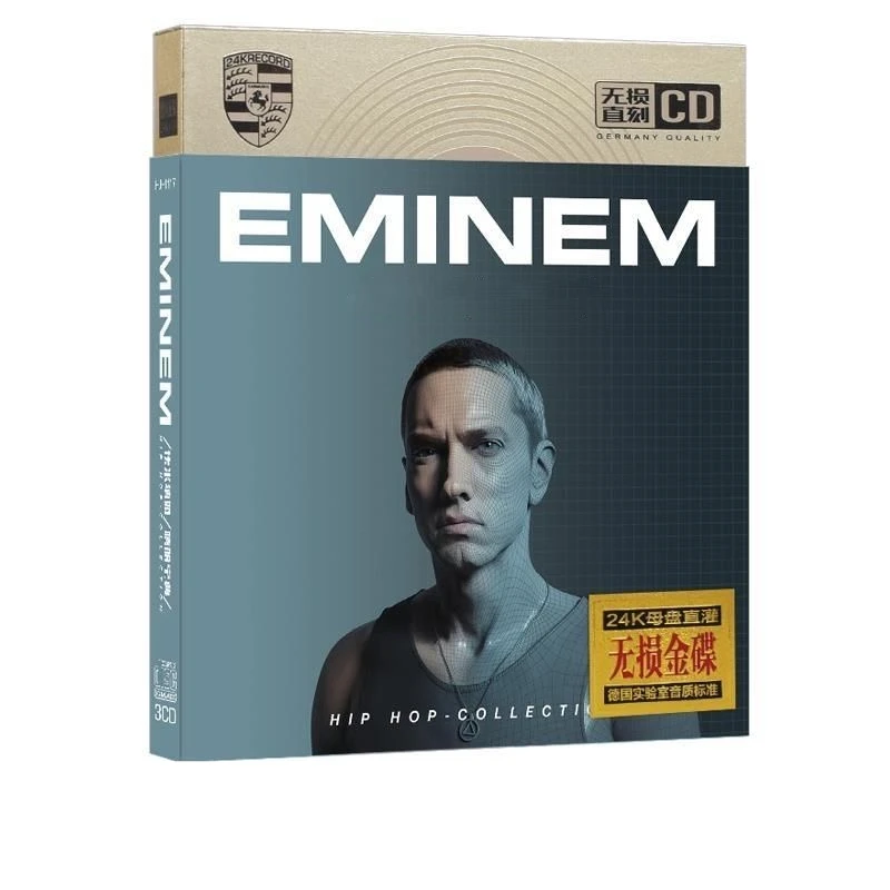 

Новинка, музыкальный CD-альбом Rap Eminem в стиле хип-хоп, коллекционный альбом «потерять себя», 3 шт., музыкальная запись, косплей, плеер, автомобиль, звуковые дорожки, семейная музыка