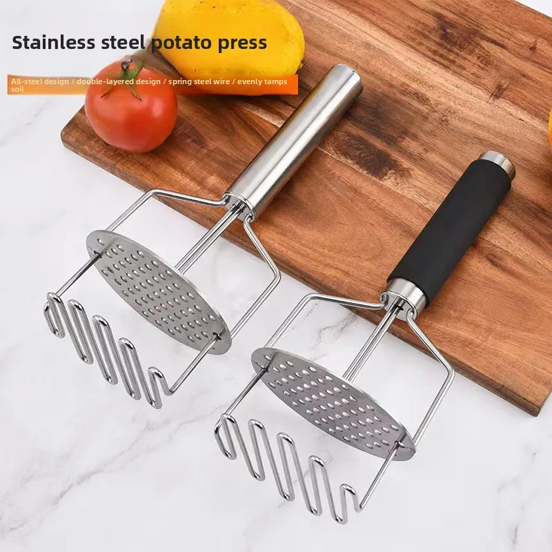 

Double-Deck Tools Stainless Steel Food Potato Press Mashed Potatoes Mashed Potatoes Masher Kitchen Tools