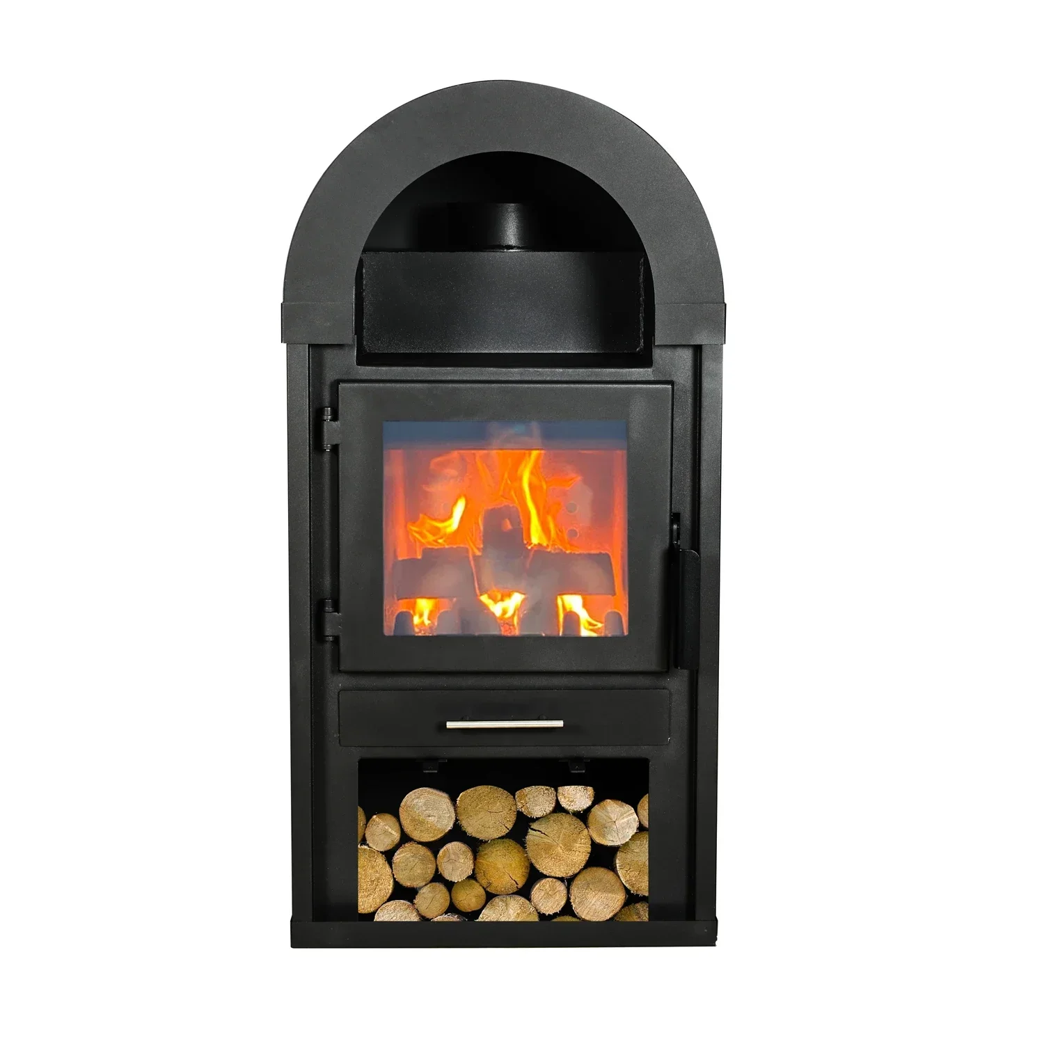 Quemador de leña clásico sin humo ecológico de 10KW, calentador, estufa de leña europea, chimenea para sala de estar