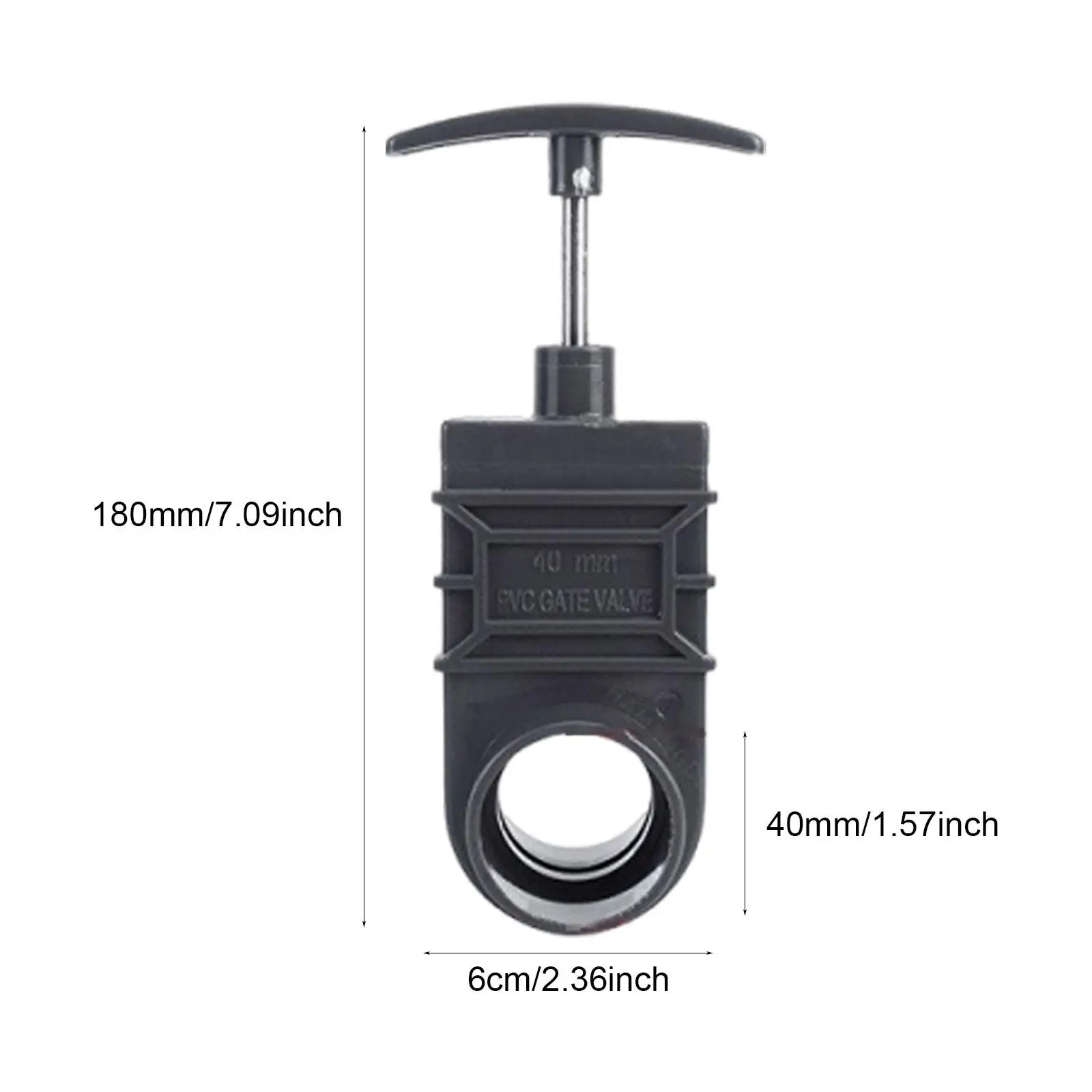 

UPVC Gate Valve Professional RV Waste Valve Water Sewage Drain Valve for Industrial Applications