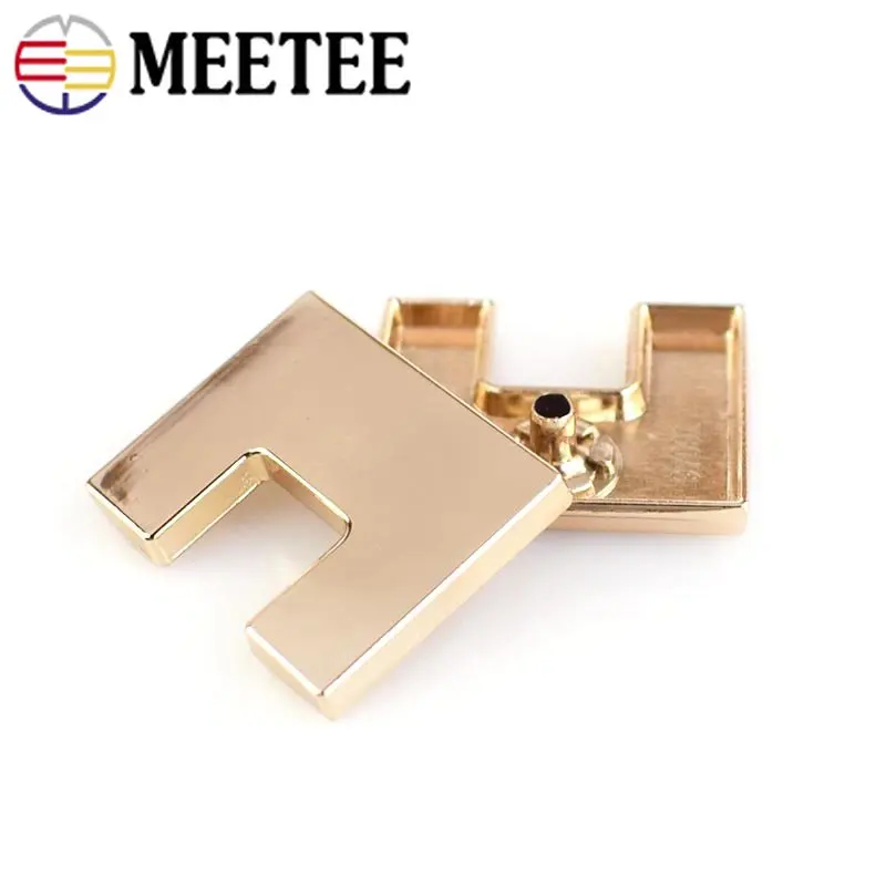 Meetee 10/20Pcs Golden Snap Button Fasteners Press Stud Decorative Metal Buckle Coat Clasp Down Clothes DIY Hardware Accessories