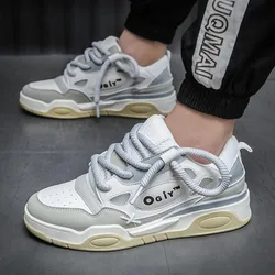 Thick Soled Sports Shoes 2024 Autumn Casual Breathable Sports Vulcanized Shoes Couple's New Flat Bottomed Non Slip Women's Shoes