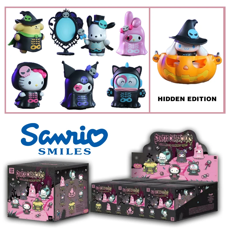 

Оригинальный Hellokitty Halloween Mischief Night Series слепая коробка Kawaii украшения Mystery Box аниме фигурка игрушка украшения подарки для детей