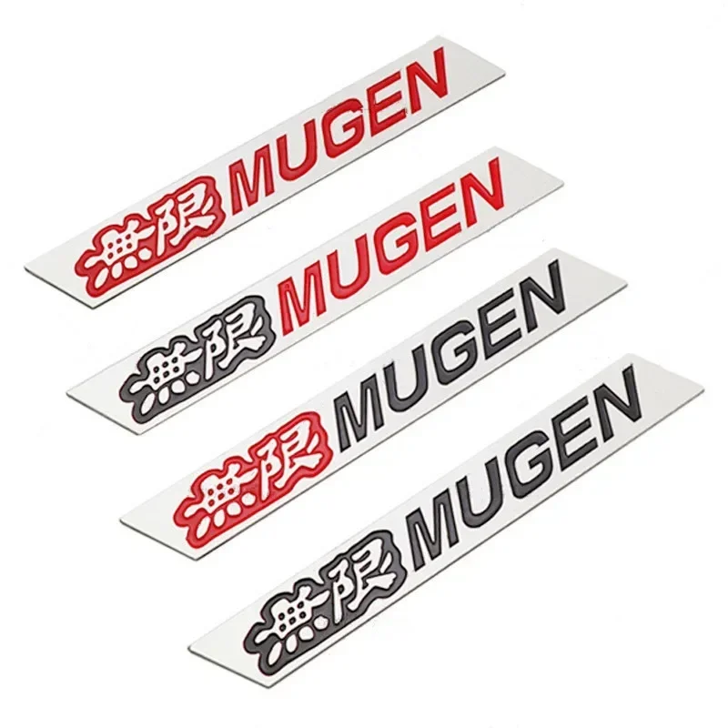 1Pairs Metal Mugen Logo Fender Trunk Car Emblem Decal Stickers Badge For Honda CRV Accord 7 Civic 4d 5d FIT JDM Jazz Accessories