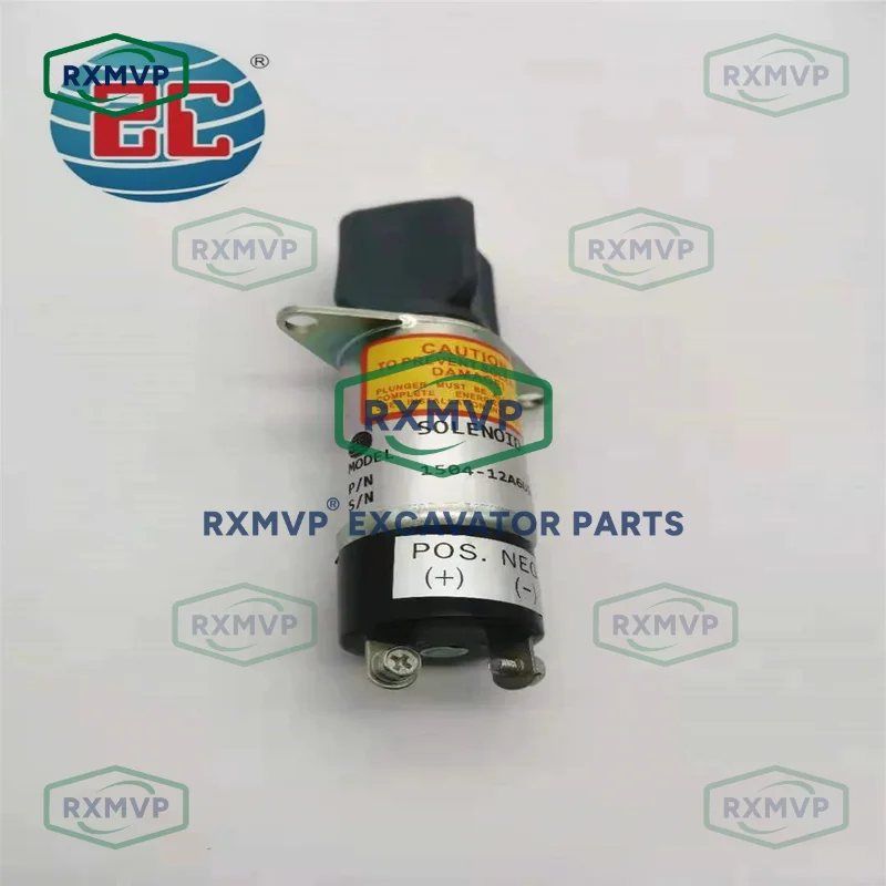 1504-12A6U1B1S2 307-2546 Fuel Shutoff Solenoid 12V Fits Excavator Woodward Diesel Engine