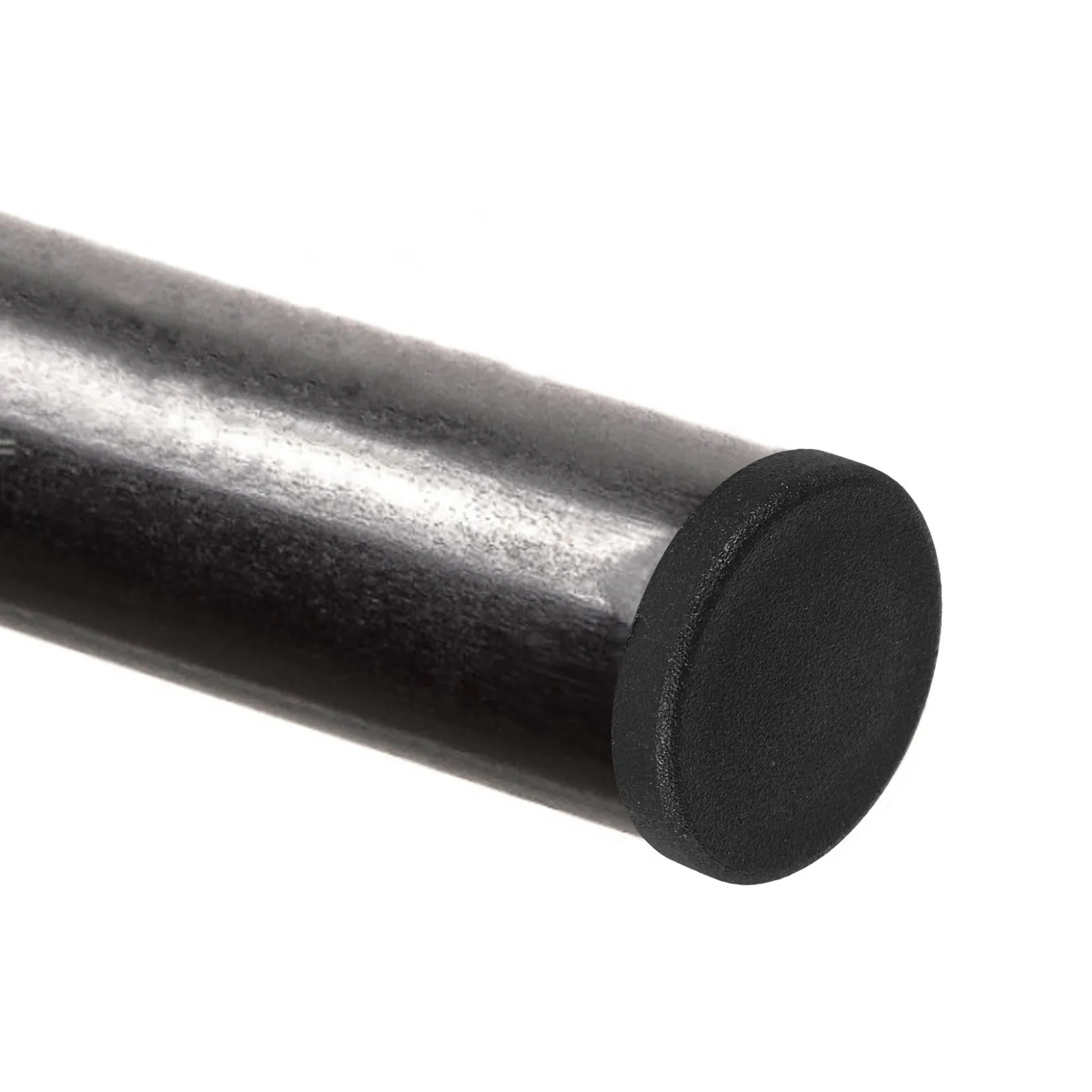 30Pcs Tube End Caps Stainless Steel Round Plastic Plug Inserts Chair Table Legs Furniture Protection Caps Black - view 3