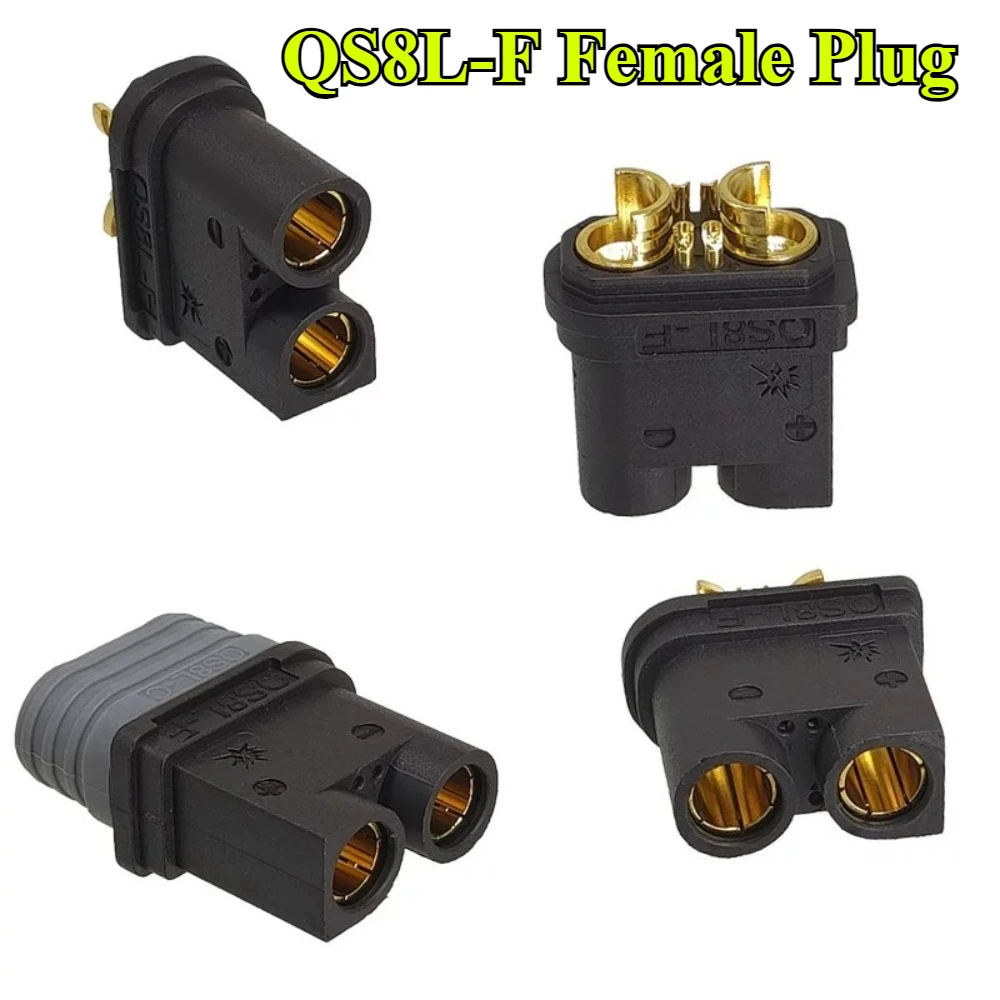 QS8L-M/F (2+4) with Signal Pin 130A High Current Ultra-High Power Flameproof Connector Male Female Plug For RC Model Car Plane