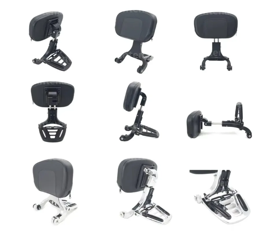 

2025 New Style Motorcycle Multi-Purpose Driver & Passenger Backrest For Harley FLSB Softail Sport Glide / FXLR Softail Low Rider