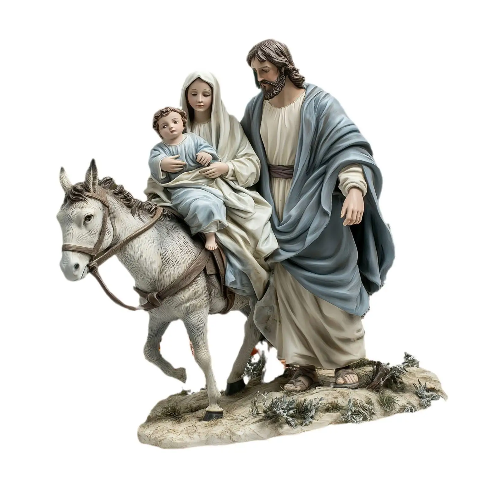 Holy Family Figures Pattern Signdecoration Stakes Landscape Acrylic Lawn Party Favor Yard Festival Supplies Flower Pot Yard Sign