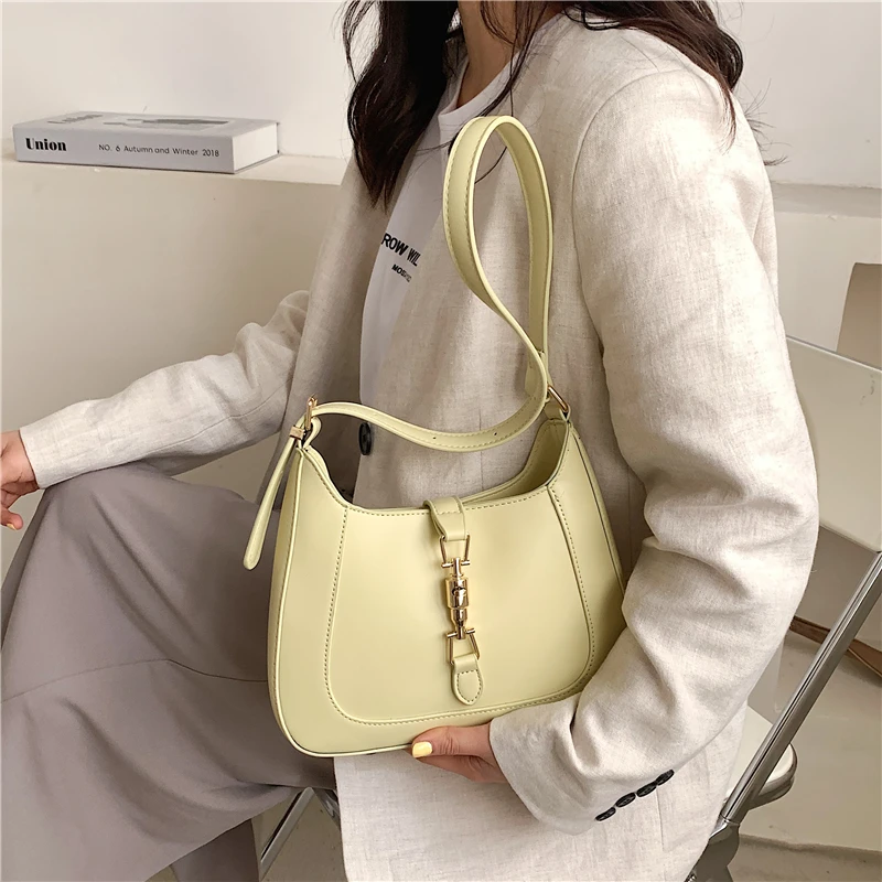 Burminsa Half Moon Underarm Side Shoulder Bags For Women 2024 Trend Designer Crossbody Bag PU Leather Ladies Handbags And Purses