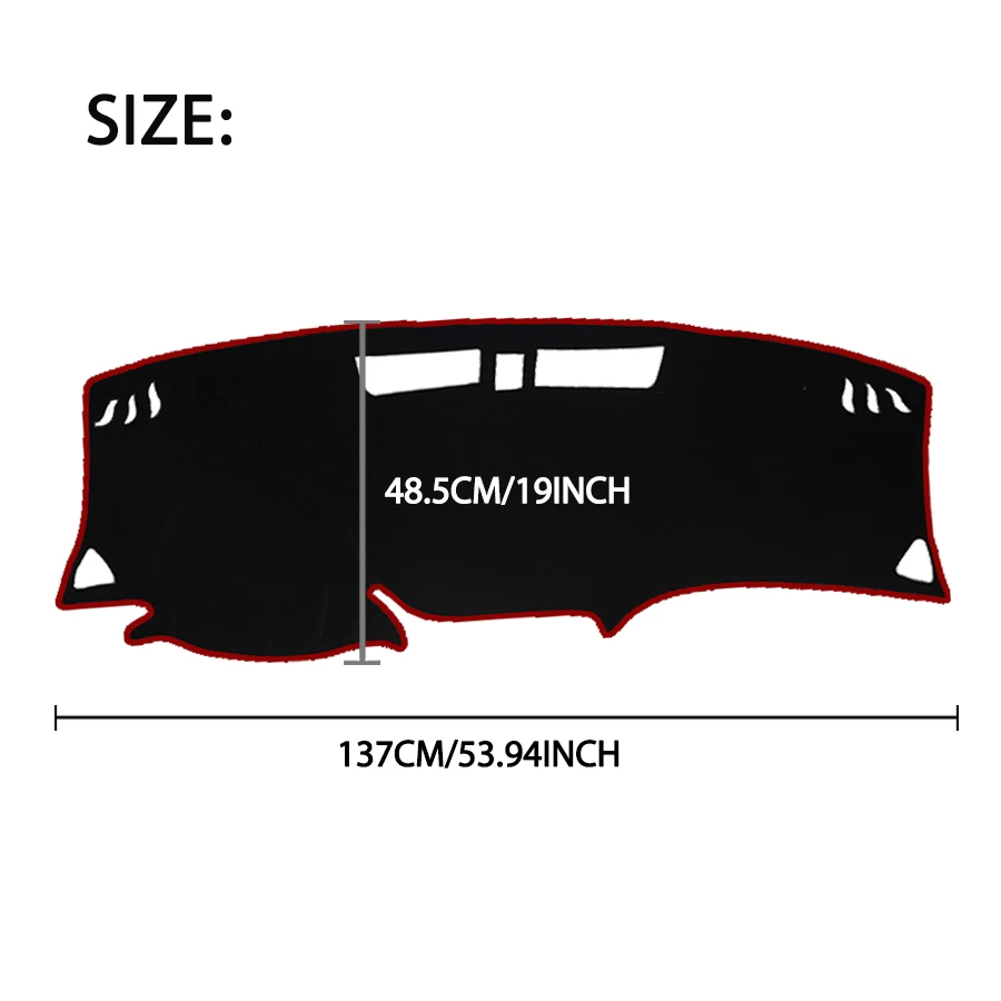 For Chevrolet Equinox 2017-2023 Car Dashboard Cover Avoid Light Pad Instrument Platform Cover Mat Carpet Accessories