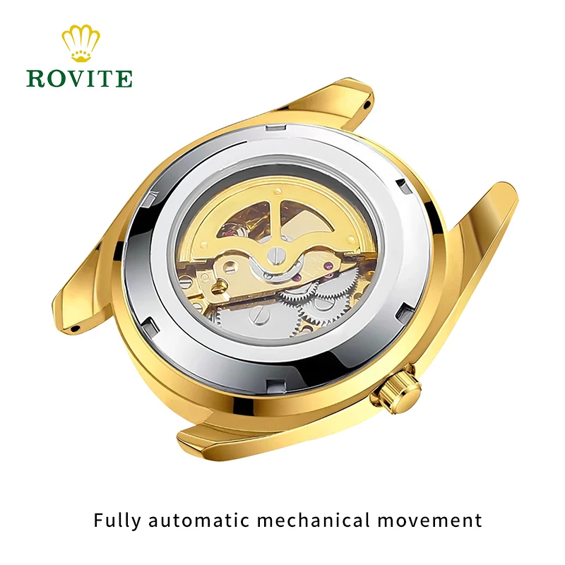 Orologio da uomo d'affari design scheletro moda stile meccanico movimento al quarzo in acciaio inossidabile calendario orologio da polso da uomo impermeabile