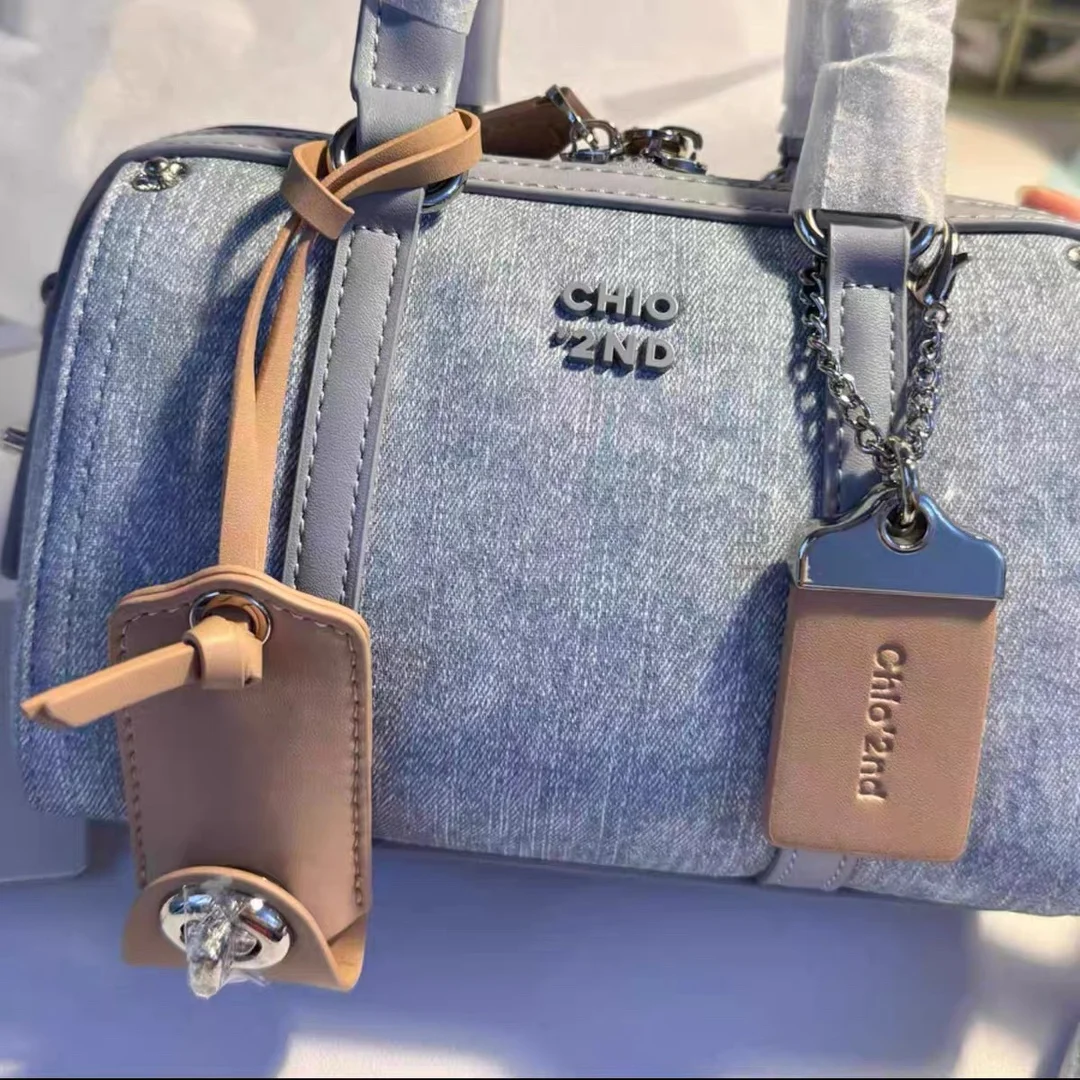 

2025 New Women's Platinum Blue Handbag, Chic Tote Crossbody Bag, Multi-Functional Adjustable Strap Purse for Daily Use & Travel​