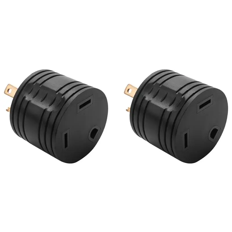 

Powerful 2X RV Generator Adapter 3-Prong 30A Male To 30A Female RV Power Plug 125V RV Plug For Camper Motorhome Trailer L5-30P