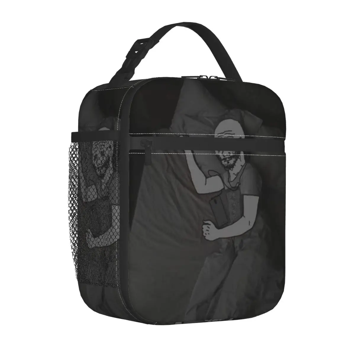 Wojak Meme Merch Insulated Lunch Tote Bag For Work Food Storage Bag Portable Cooler Thermal Lunch Boxes