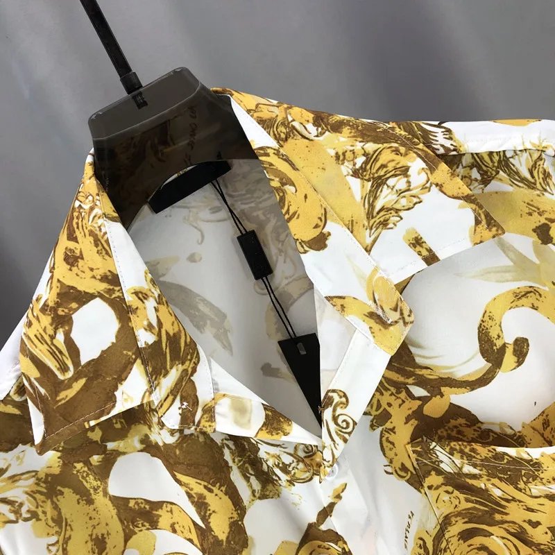 

Универсальный Long Sve irt ex Faionable Print Design Весна Осень Зима Повседневный Sle Хлопок Полиэстер Mieszanka irt