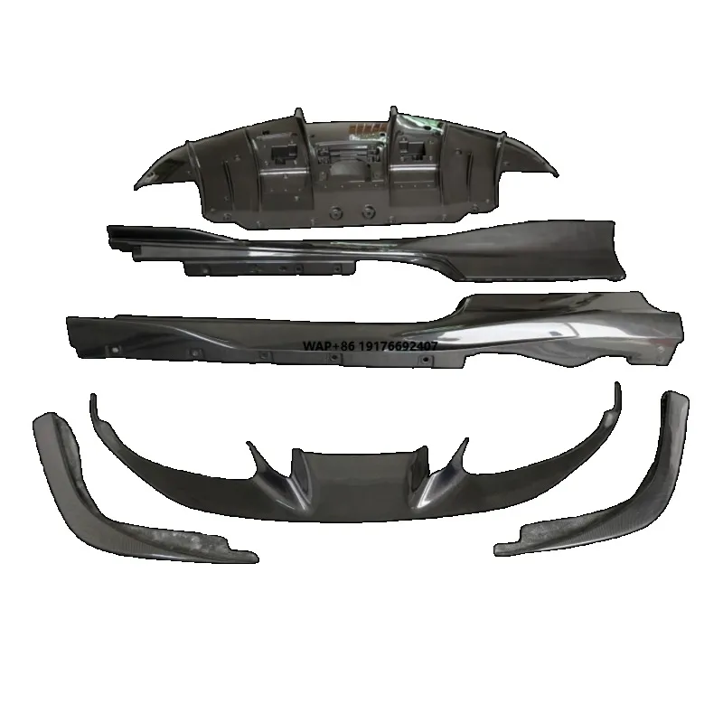 New for  F8 Body Kit OEM-Dry Carbon Fiber Upgrade Front Bumper Lower Lip Side Skirt Rear Diffuser Spoiler