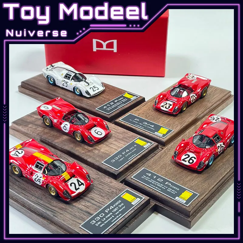 

DMH 1:64 Ferrari 330P4 Open 1967 Racing Edition High Detail Classic Resin Simulation Car Model Collection Ornament Perfect Gift