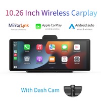 10.26 Inch Car Radio Multimedia WIFI Video Player Wireless Carplay & Android Auto MP5 Player With Dash Cam