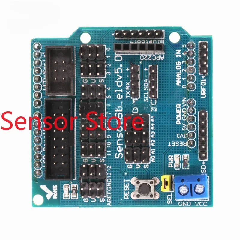 5PCS Uno R3 V5 Expansion Board Sensor Shield V5.0    Blue Version