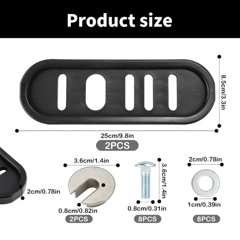 490-241-0010 Universal Snow Thrower Skid Shoe Snowblower Slide Shoes com acessórios substituição hardware montagem