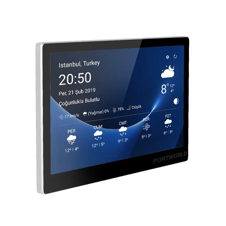 (Portworld) Tablet POE 2025 per Smart Home Pannello di controllo domotico Android 11 RJ45 da 10 pollici