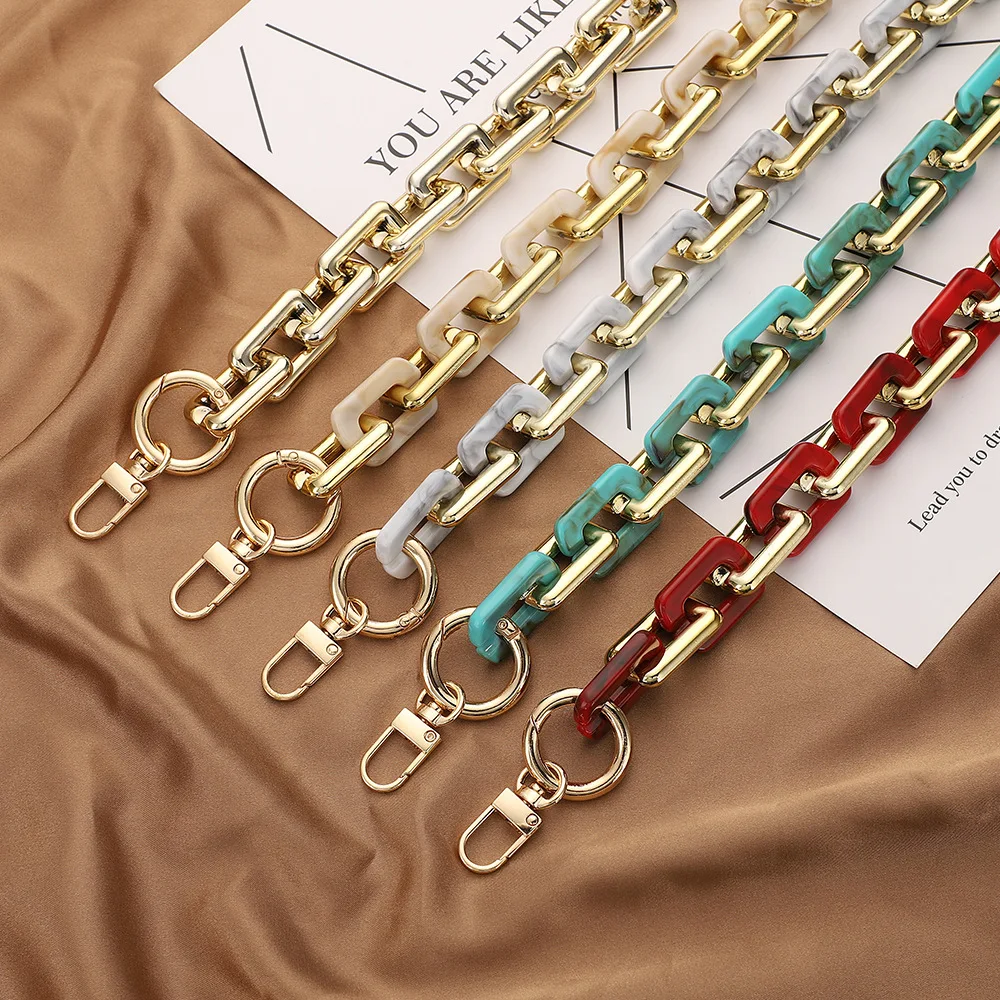 Acrylic Chain 30/40/60/80/100/120cm Length Wallet Decoration Hardware Accessories Embedded Handle Fashion New Bag Acrylic Chain