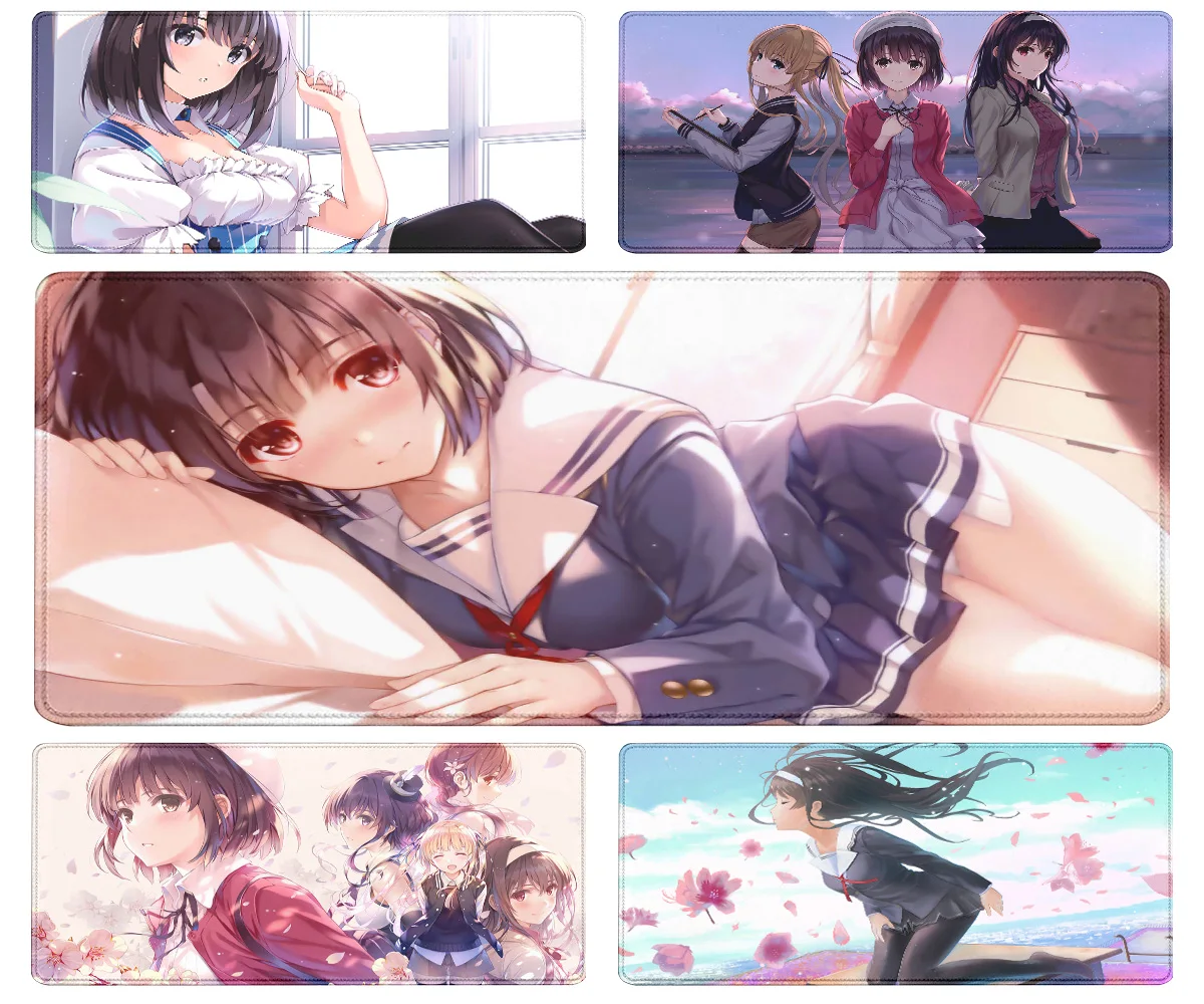 

Saekano How to Raise a Boring Girlfriend Anime Rubber Mouse Pad 90x40cm teclado Mouse Pad XXL Popular HD Mousepad Keyboard Pad