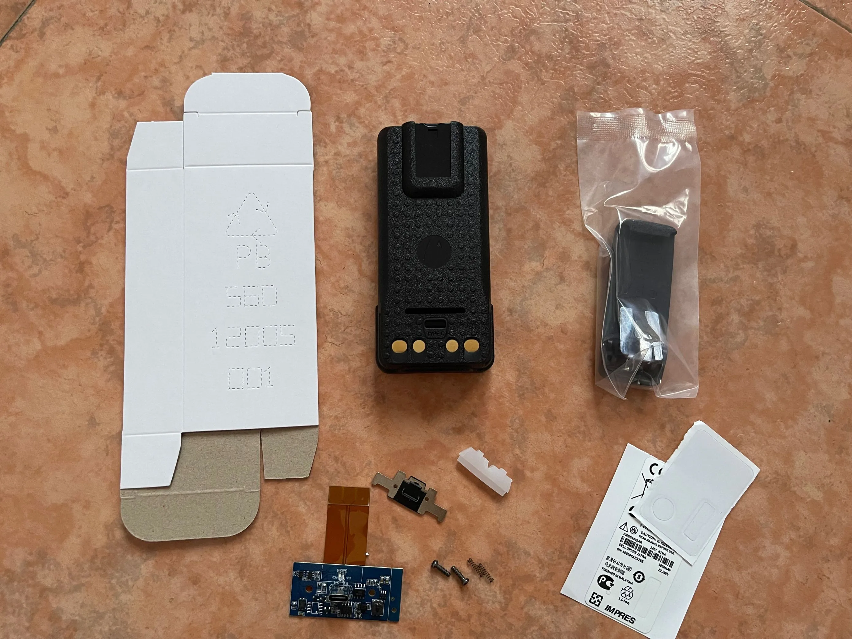 for DIY Assemble Battery Box Case with board for Motorola GP328D+ DP4400 DP4800 XRP3500 DGP8550 etc Walkie Talkie - Image 2