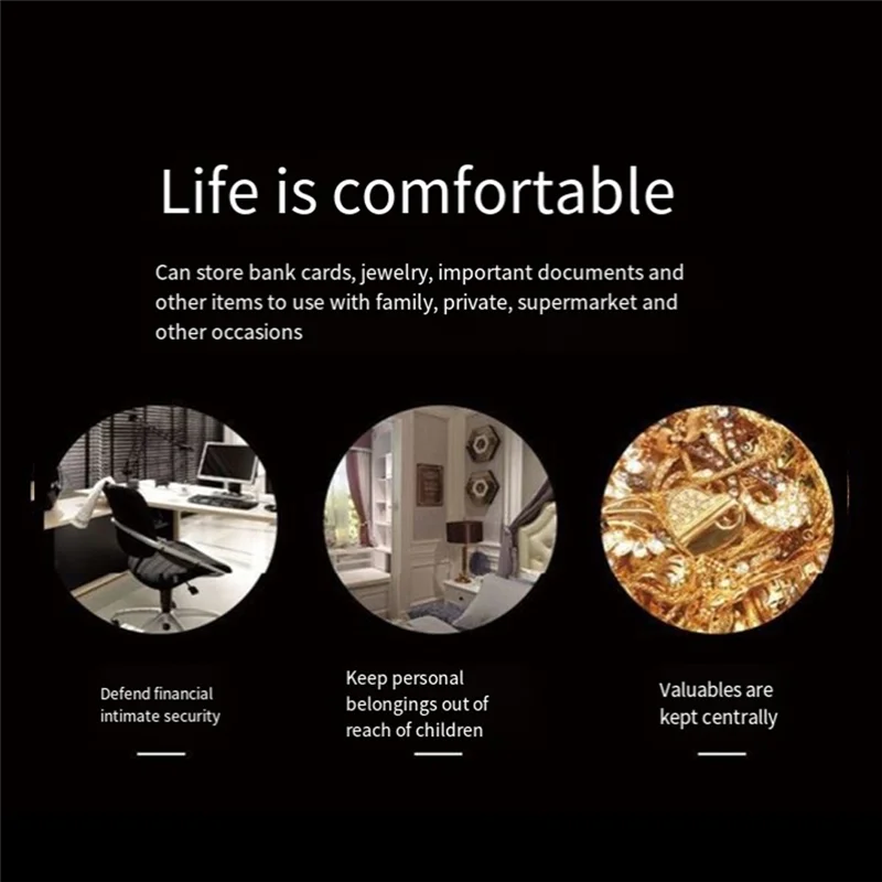 A92Z Digital Safe Box Safety Cash Safe Electronic Cabinet Safes Cash Box Wall Safe Money Box Wall Mounted Foroffice Hotel