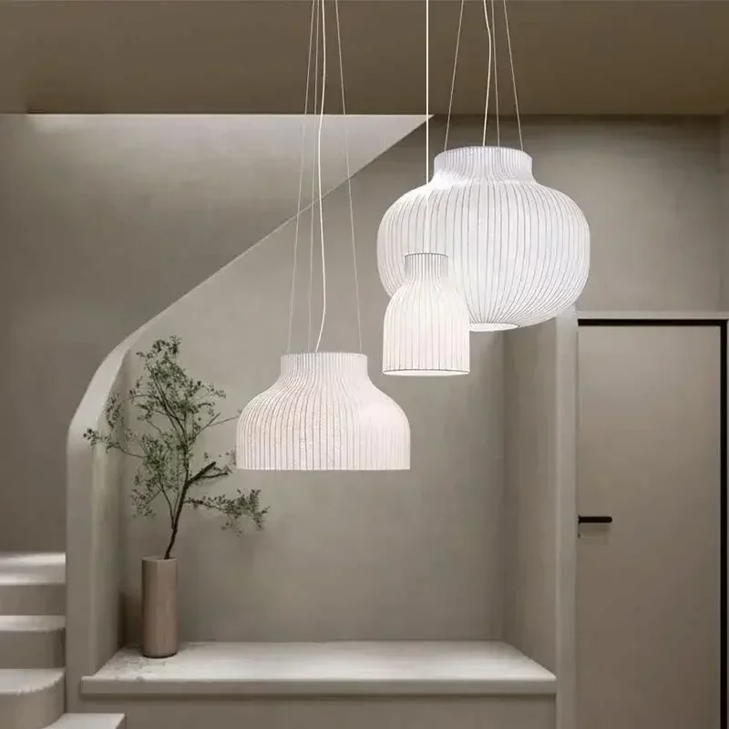 2024 Nordic Ceiling Chandelier Lustre Fabric Led Lights Modern Home Decoration Living Room Bedroom Attic Bar Salon Chandeliers