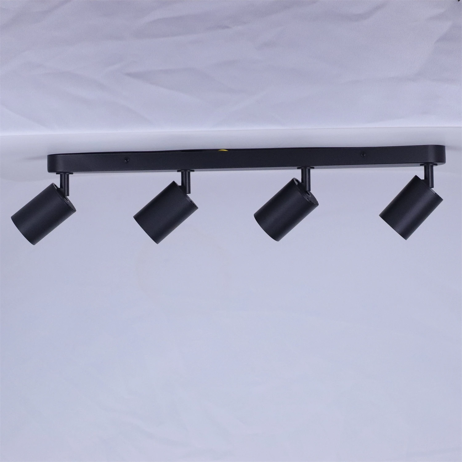 

JOYINLED Black/White Chandelier Ceiling Lamp Bedroom Corridor Track GU10 SpotLight Bulb Replacement Home Decor LED Pendant Light