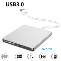 USB3.0 External CD Player 12.7mm Tray Type Ultra Slim DVD-RW Optical Drive Recorder for Computer Laptop PC