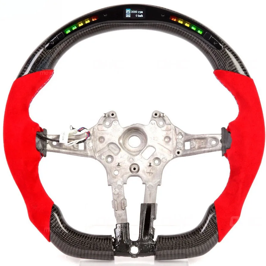 Modified Titanium Disk Fo M3 F30 F80 M2 M4 Led Carbon Fiber Car Steering Wheelcustom