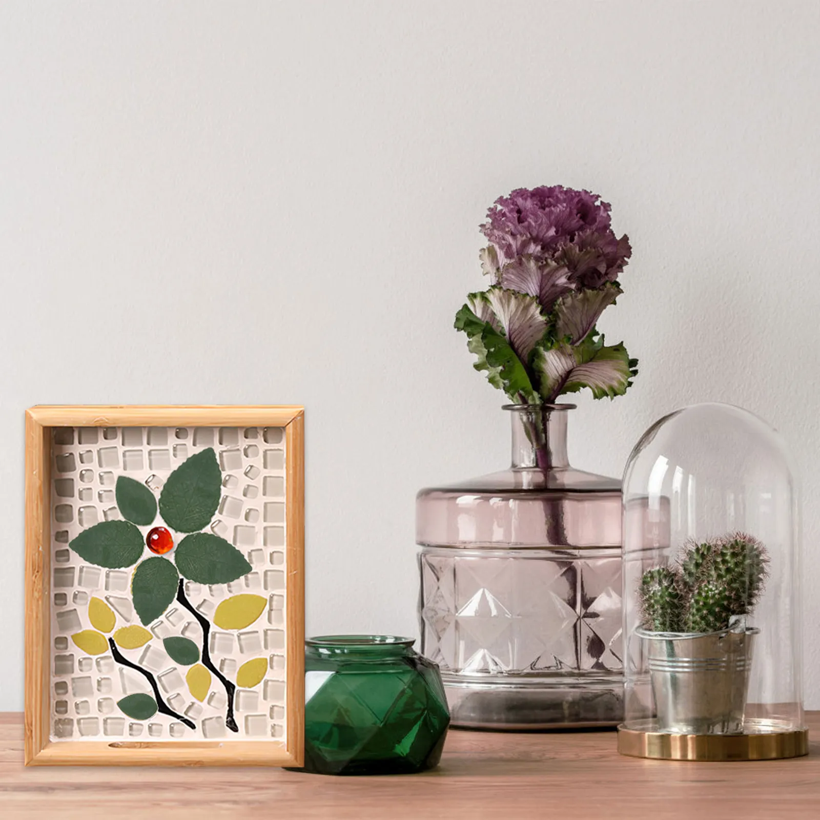 

Керамическая мозаичная плитка, 1 упаковка, дизайн «Лист», неправильная форма, гладкая полированная поверхность, для поделок, домашнего декора, художественных проектов