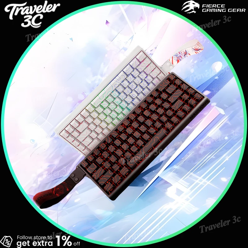 

Sales FGG MADLIONS MAD60 MAD68 series Magnetic Switch Mechanical Keyboard Customized E-sport 0.04RT 8K Rate 0.125ms Latency PC