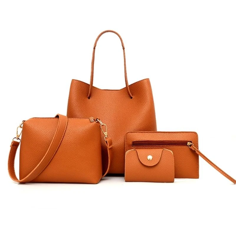

4pcs Women Bags Set Shouth Summbag Sumbag Tote Satchel Bag Crossbody
