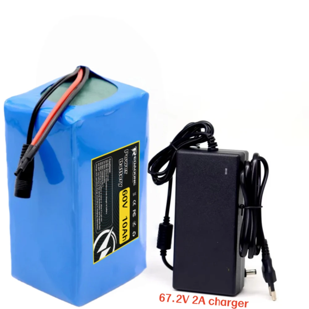 16S2P 60V 10Ah 18650 lithium-ion battery pack built-in BMS ,for wheelchairs toy car power Li-ion Replacement Battery.