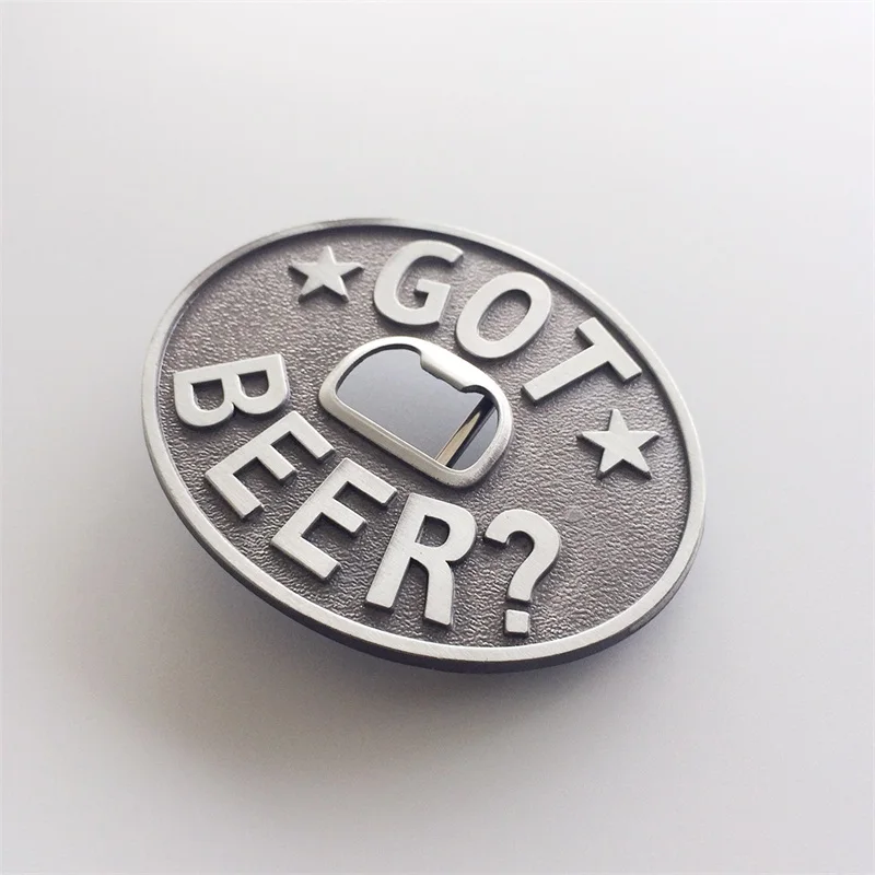 جديد خمر نمط البيضاوي حصلت البيرة فتاحة الزجاجات حزام مشبك Gurtelschnalle Boucle de ceinture BUCKLE-OC052AS