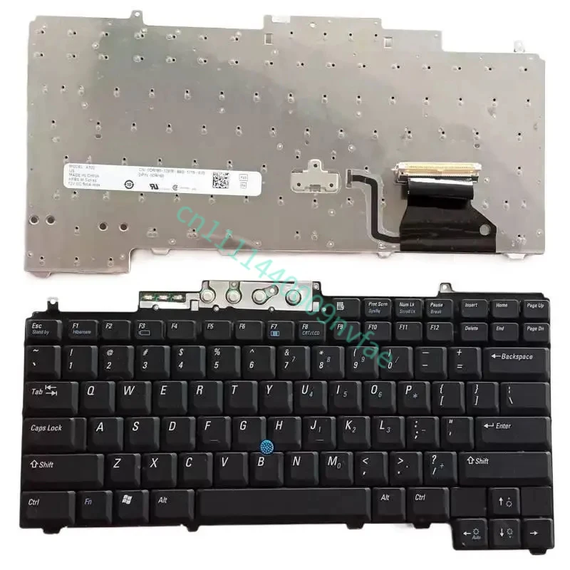 90% New Refurbished US Layout Black Keyboard for Dell Latitude D620 D630 D631 D820 D830 0JW467 14PTDH3579 0.3